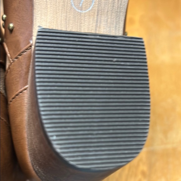 Olivia Miller Brown Ankle Booties with Studded Straps - Picture 6 of 8